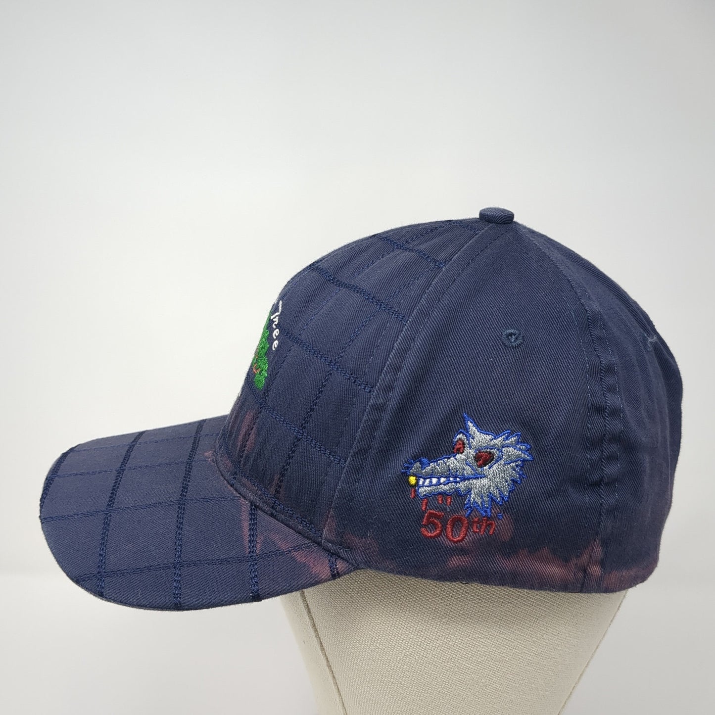 Green Tree G.C. 50th Fitted Hat Blue One Size Embroidered Legendary