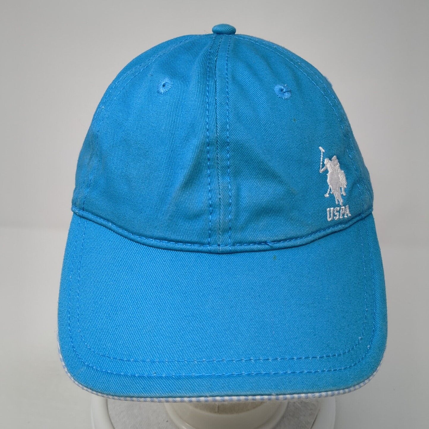 USPA Strapback Baseball Cap Blue One Size Adjustable Embroidered US Polo Assn.