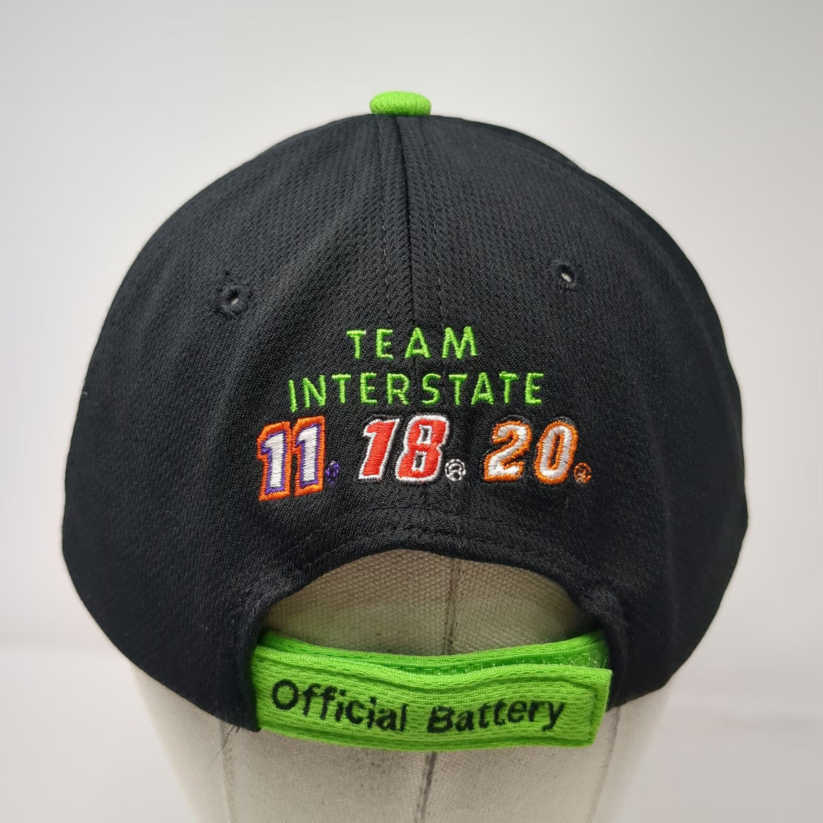 Interstate Batteries Baseball Cap Green Black One Size Team 11.18.20 Embroidered