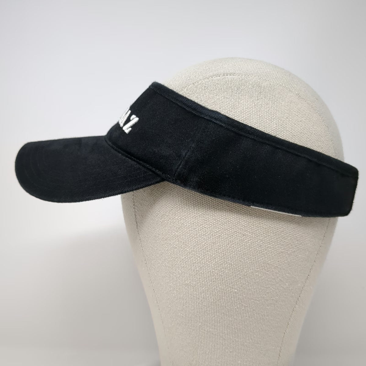 Captain Travel Visor Black One Size Alcatraz The Rock Embroidered Cotton Hat