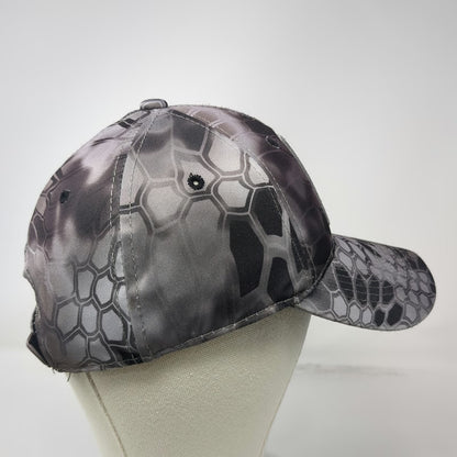 Kryptek Baseball Cap Gray One Size Camo Typhon Spartan Patch Strapback hat