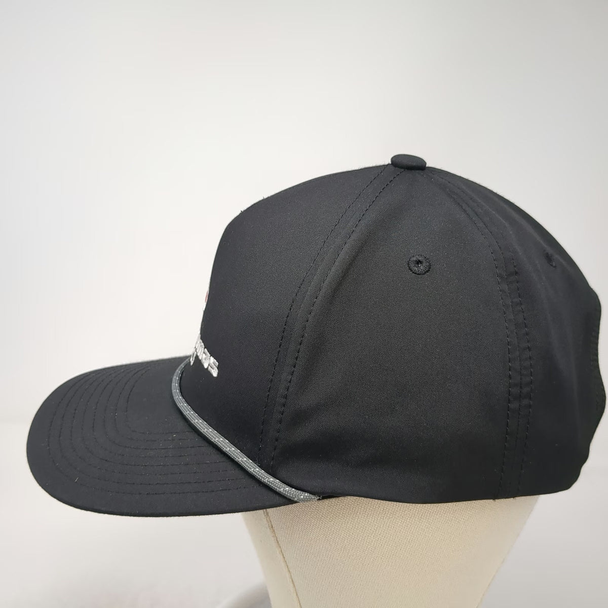 Pacific Headwear 5 Panel Black Hat One Size Snapback Rope Pilot Thomas Logistics