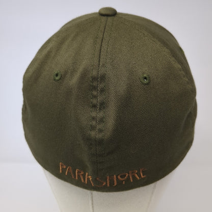 Parkshore Baseball Cap Brown Medium Lightweight Embroidered Flexfit Yupoong