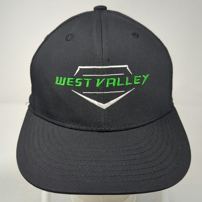 Champro Baseball Cap Black M West Valley Embroidered Stretch Fit Grey Under Hat