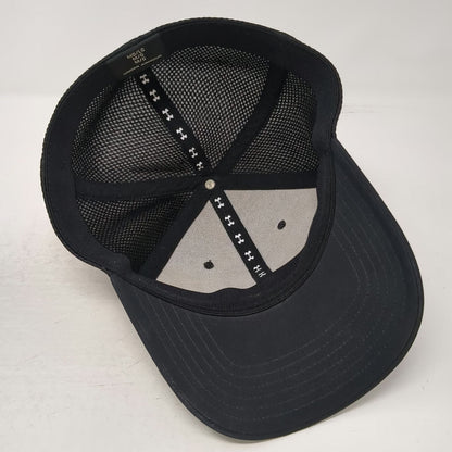Under Armour Baseball Cap Black L Mesh Back Stretch Fit Embroidered Logo Hat