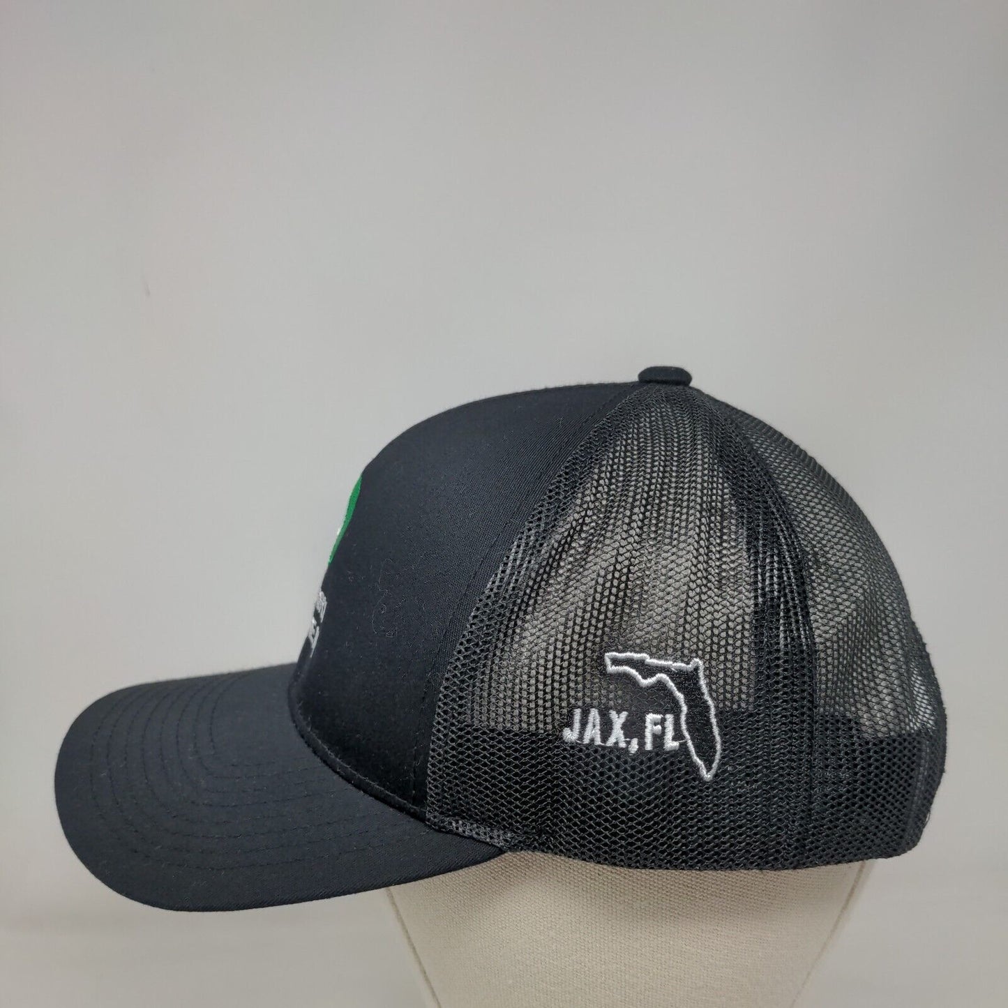 Jax Dairy Box Meat Snapback Trucker Hat Black One Size Pacific Headwear