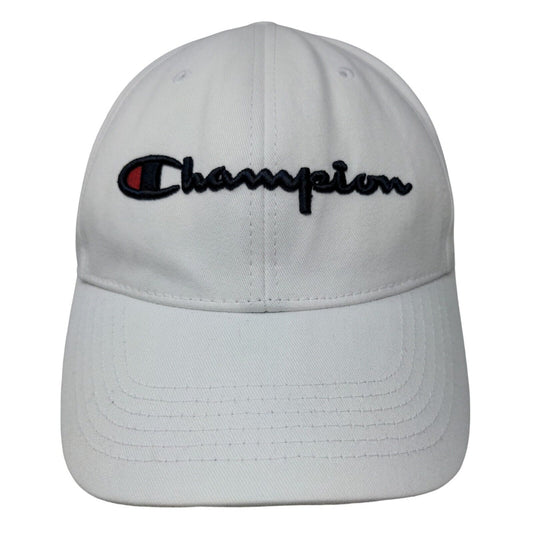 Champion Women's Slideback Hat White Size OSFM Embroidered Logo Cotton