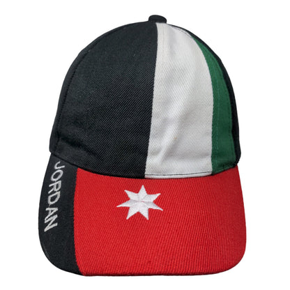 Flag of Jordan Jordanian Strapback Hat Multicolor OSFA 100% Acrylic Country