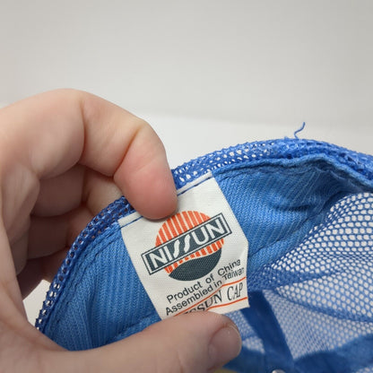 Est 1977 The Record Exchange CDs Vinyl DVDs Gift Boise Idaho Trucker Hat Blue OS