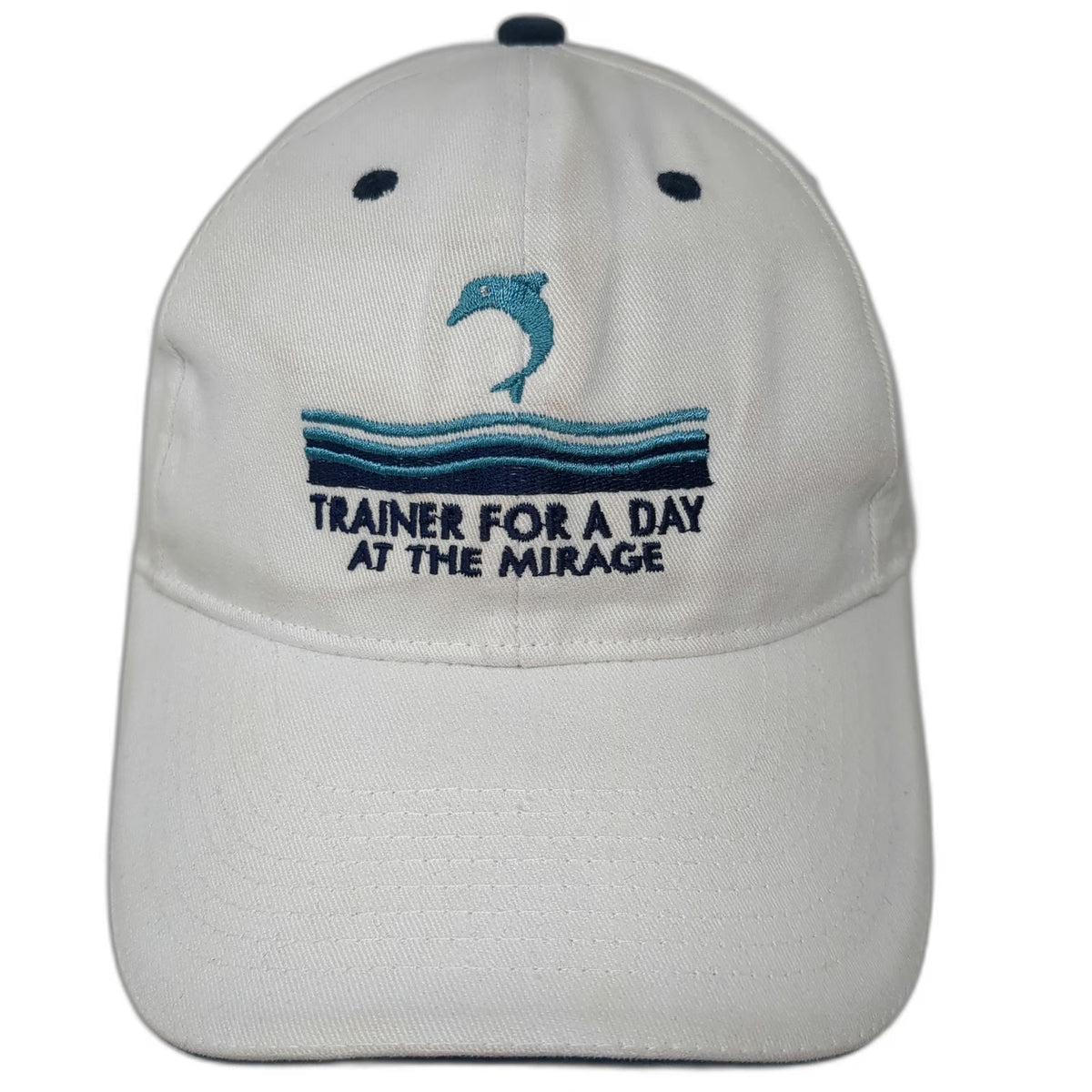 OTTO Baseball Cap White One Size Trainer For A Day The Mirage Dolphin Hat