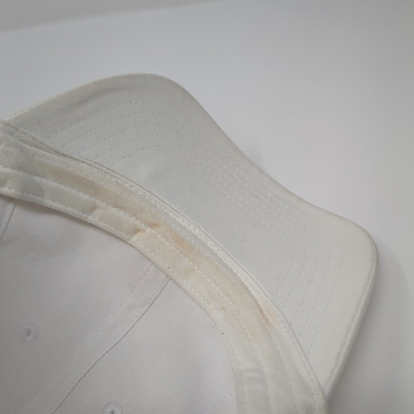 Unbranded Slideback Hat White One Size Adjustable Solid Blank 6 Panel
