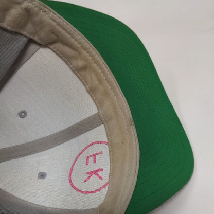 FK Logo Snapback Hat Gray One Size Embroidered The Classics Yupoong