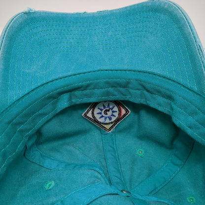 K-Bethos Icon Clothing Blue One Size Baseball Cap Frayed Patch Embroidered Hat