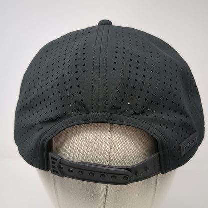 Melin Trucker Hat Black L Perforated Rope Flat Brim Hydro Coronado Poly Snapback