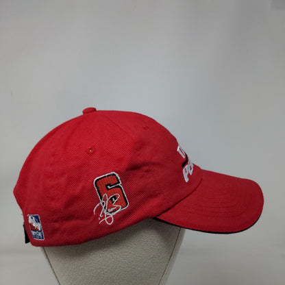 Team Penske Strapback Hat Red Embroidered Signature #3 #6 Embroidered Logo