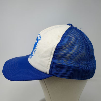 San Diego Zoo Wild Animal Park Blue OS Trucker Hat Snapback Mesh USA Vintage