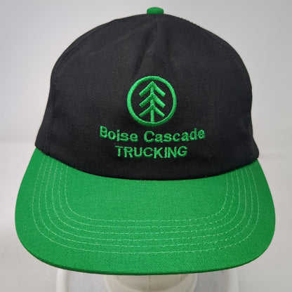 OWNCO 5 Panel Black Green One Size Snapback Boise Cascade Trucking Tree Hat