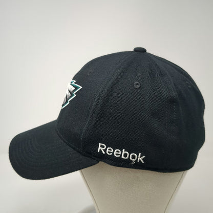 Philadelphia Eagles NFL Reebok Cap Black M Embroidered Logo Stretch Fit Hat