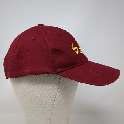 Sabra Logo Baseball Cap Red One Size Strapback Adjustable Cotton Embroidered Hat