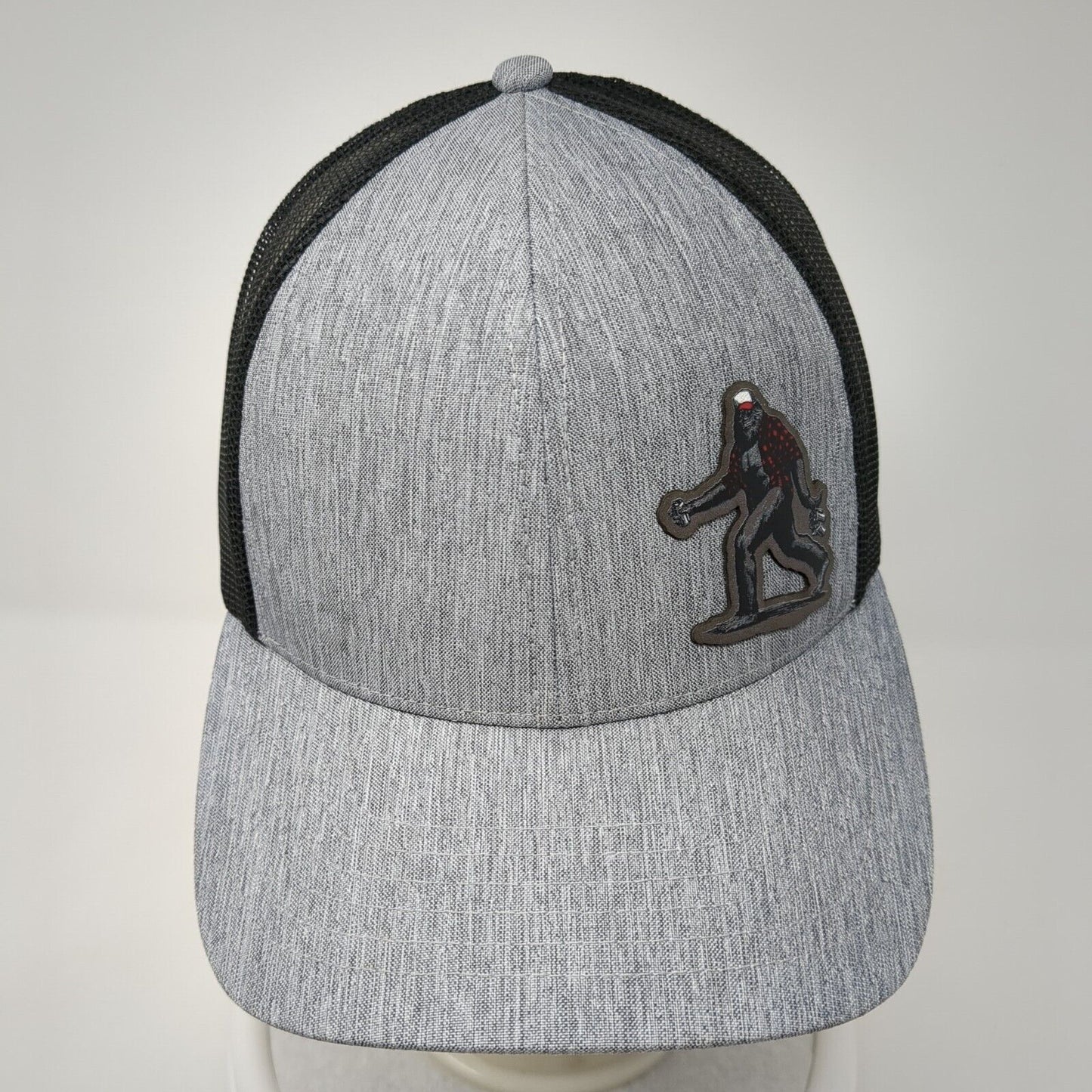 Sasquatch Bigfoot Snapback Trucker Hat Gray OS Adjustable Mesh Back Outdoor Cap