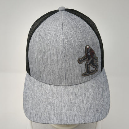 Sasquatch Bigfoot Snapback Trucker Hat Gray OS Adjustable Mesh Back Outdoor Cap