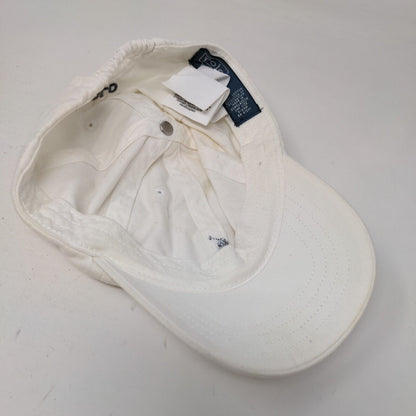 Polo Ralph Lauren Baby Small Pony Stretch Strapback Hat Cream OS 9-24 Months