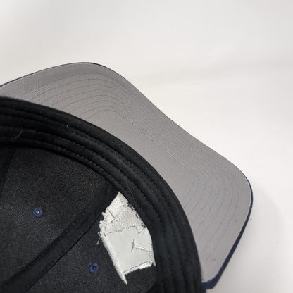 ID Golf Snapback Hat Blue OSFM Adjustable Embroidered Vented Holes 6 Panel Otto