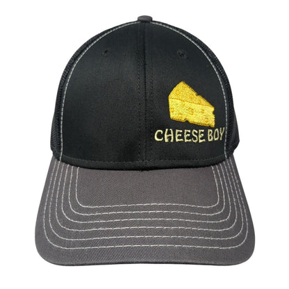 Cheese Boy Snapback Mesh Back Trucker Hat Black One Size 6 Panel Otto
