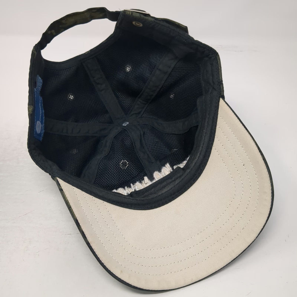 Hyp Baseball Cap Black Green Hibiscus Floral Print Camp Ida-Haven Hat One Size