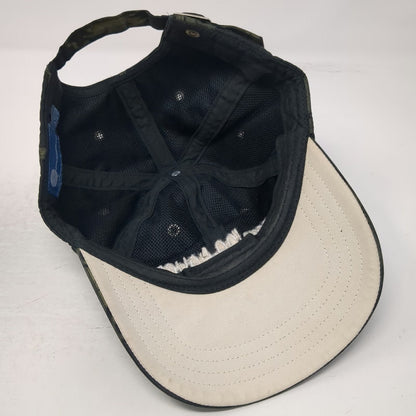 Hyp Baseball Cap Black Green Hibiscus Floral Print Camp Ida-Haven Hat One Size