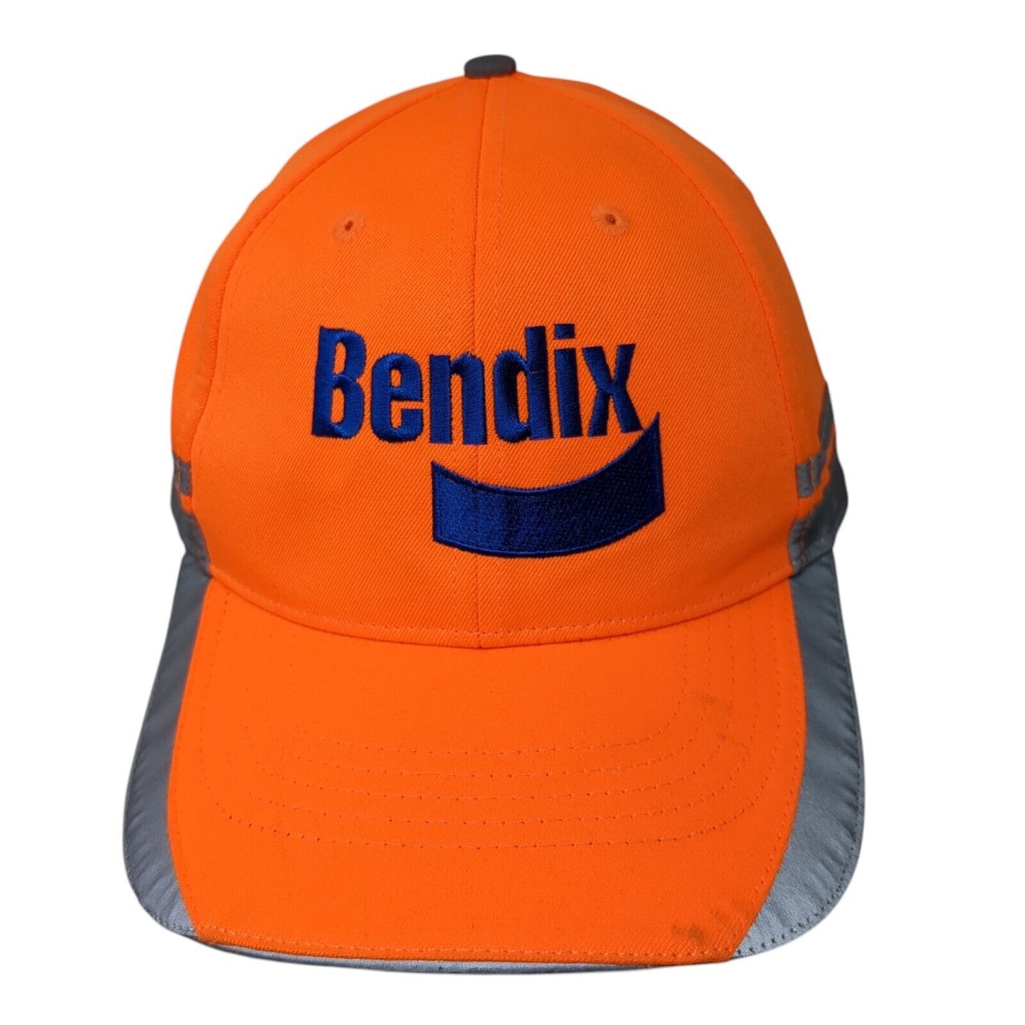 Bendix Strapback Hat Orange One Size Adjustable Outdoor Cap 6 Panel
