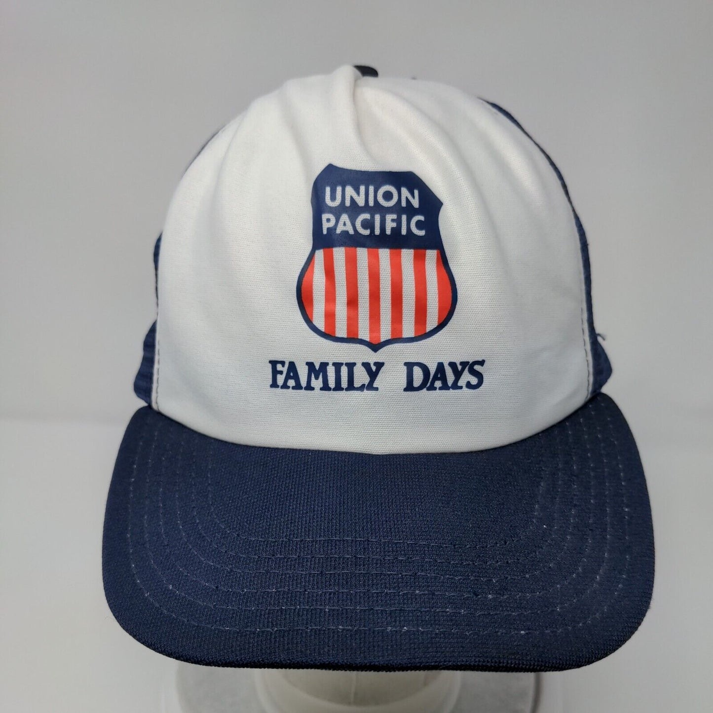 Union Pacific Family Days Snapback Trucker Hat Blue OSFA Mesh Back