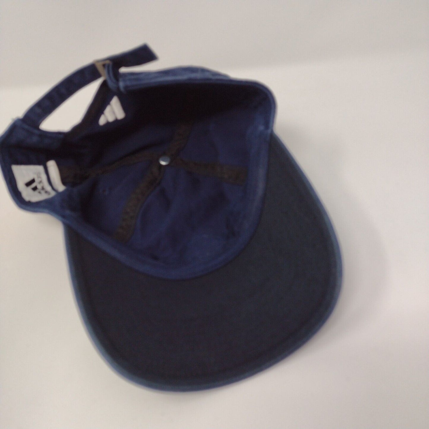 Adidas Slideback Hat Blue OSFA Adjustable Embroidered Vented Holes Cotton
