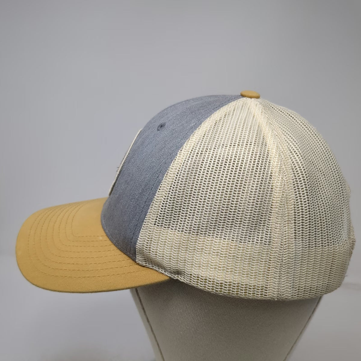 Richardson Trucker Hat Gray Yellow Payette Brewing Co Adventure Ready Snapback L