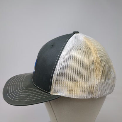 Richardson Trucker Hat Gray One Size TF Water Department Logo Snapback Mesh Cap