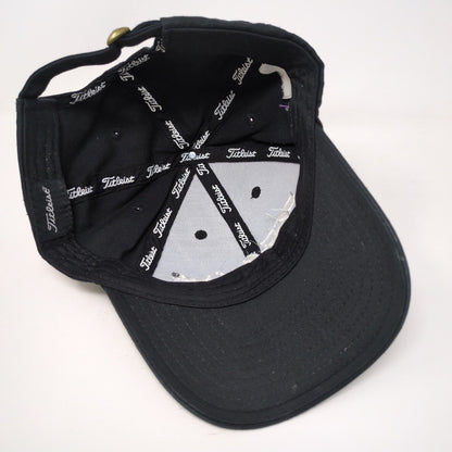 Titleist Slideback Hat Black One Size Adjustable Embroidered Glenwild
