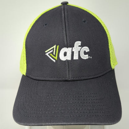 New Era Baseball Cap Gray Yellow XL 39THIRTY Mesh Stretch Fit Structured AFC Hat