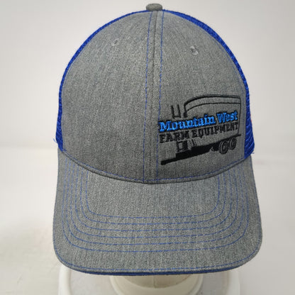 360 Apparel Trucker Hat Gray One Size Mesh Back Snapback American Flag Farm
