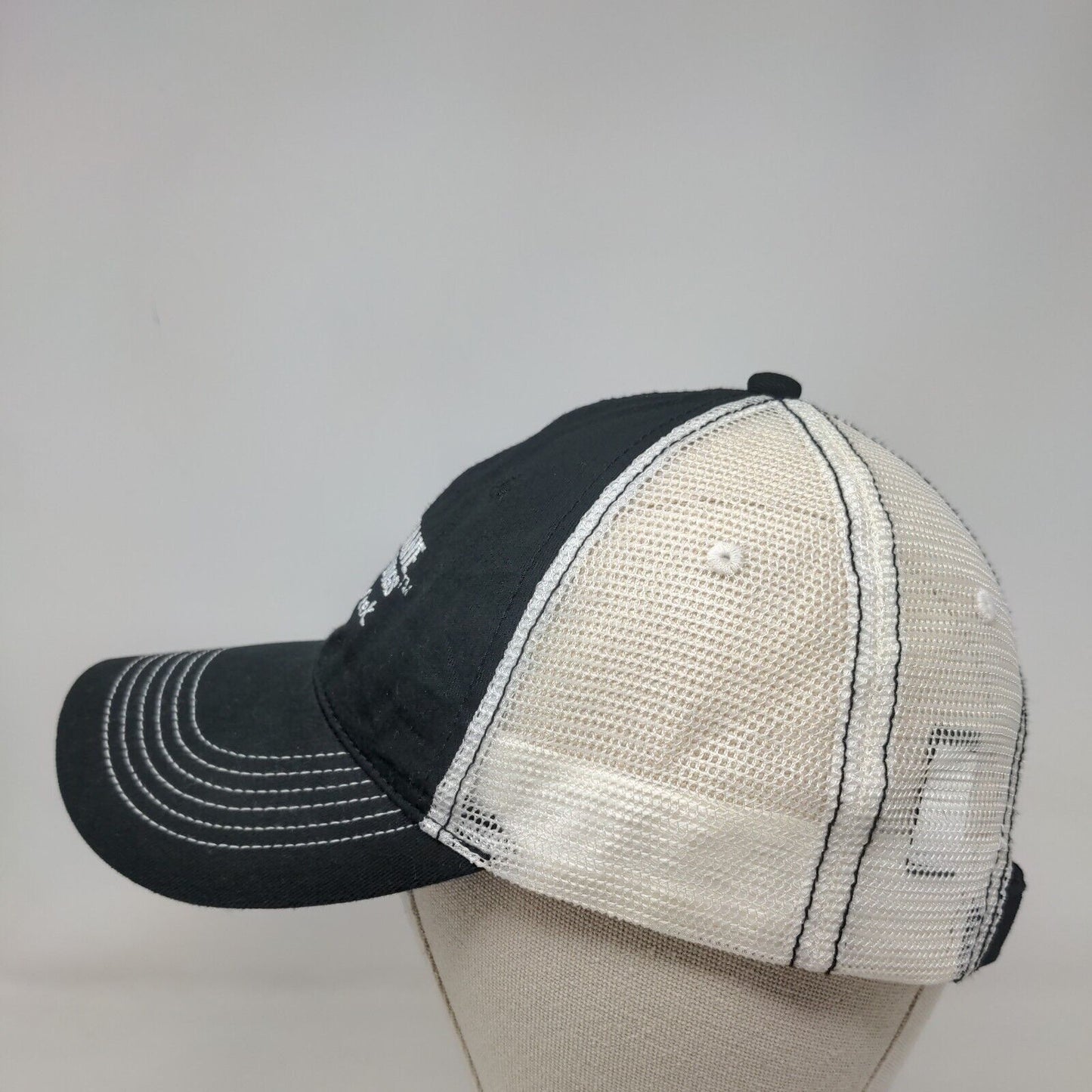 Hurricane Grill & Wings Julington Creek Strapback Trucker Hat Black OS Mesh Back