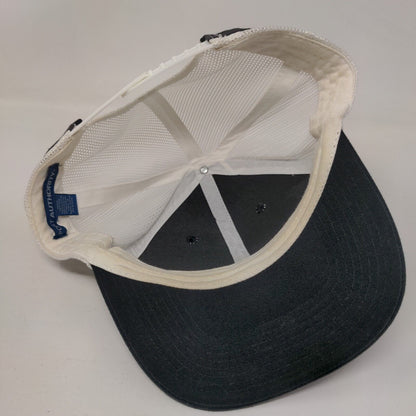 Idaho Snapback Trucker Hat Black One Size Adjustable Mesh Back Port Authority