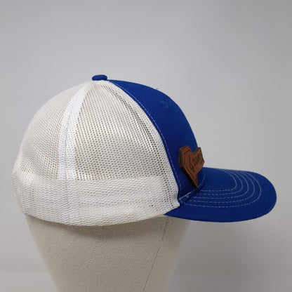 4 Diamond Productions Snapback Trucker Hat Blue Youth One Size Mesh Back
