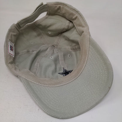 Dallas Cowboys Strapback Hat Tan OSFA Embroidered Logo Adjustable NFL