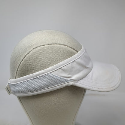 Prince Visor White One Size Mesh Side Panels Strapback Black Underbrim Hat