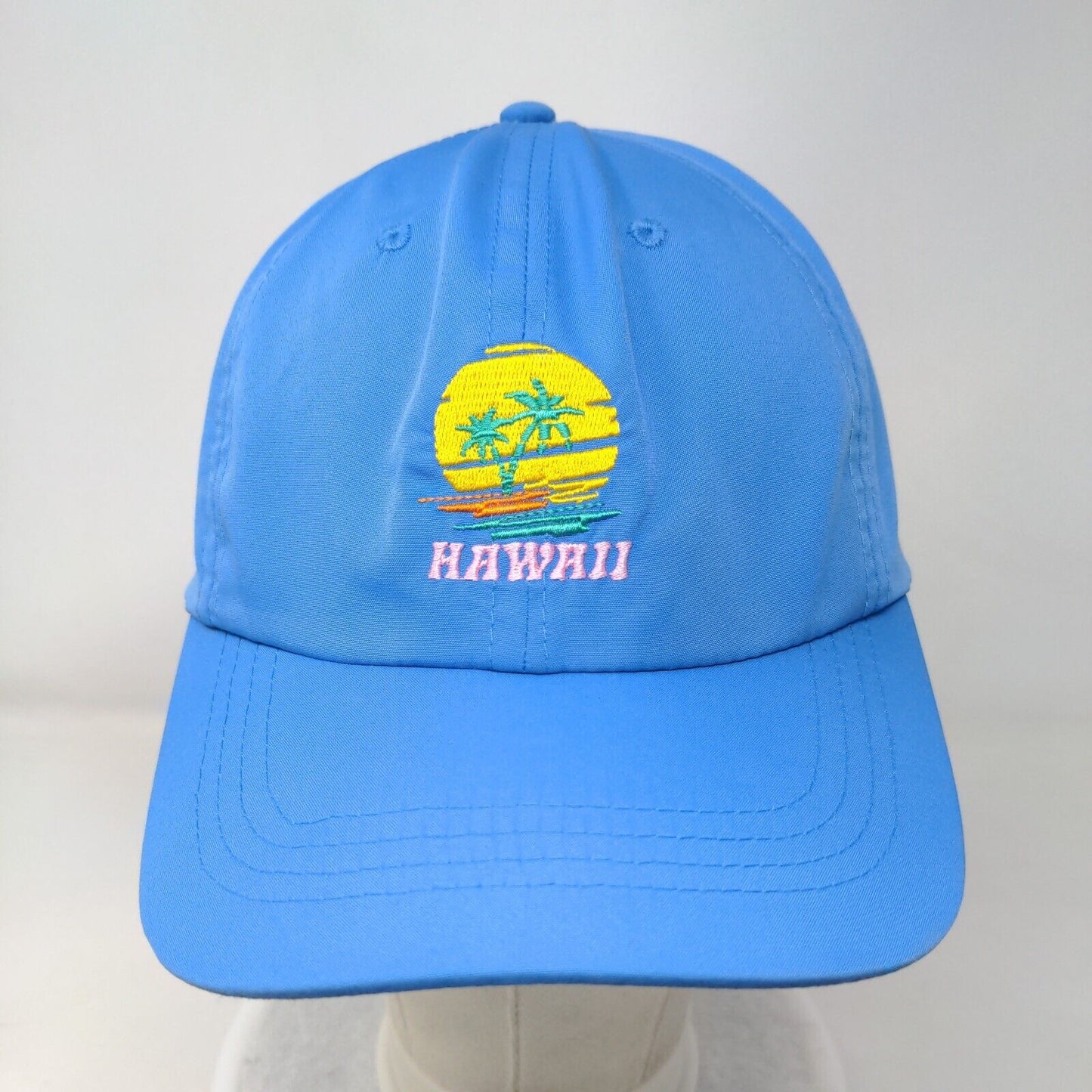 Hawaii Slideback Hat Blue One Size Embroidered Adjustable Culture Fly