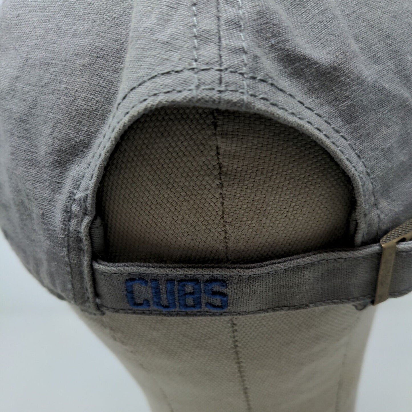 '47 Brand Men's Slideback Hat Gray OSFA Chicago Cubs Patch Logo Cotton