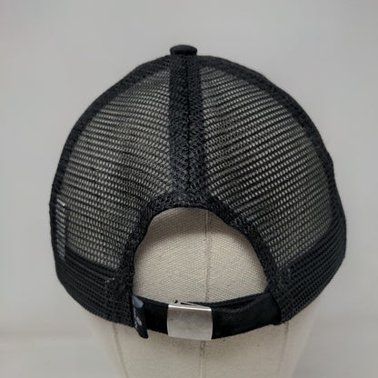 Pacific Ocean Catch The Wave Slideback Trucker Hat Black OS Mesh Back Polinesia