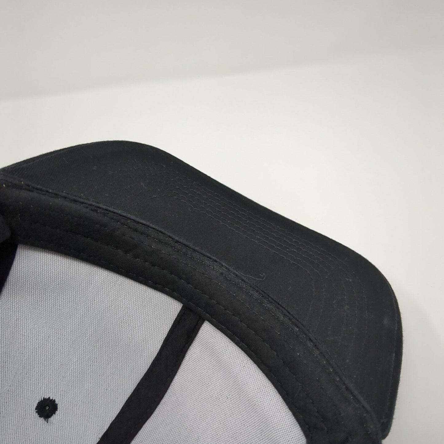 Red Line Oil Snapback Hat Black One Size Adjustable Embroidered 6 Panel Cotton