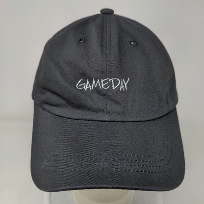 Game Day Slideback Hat Black One Size Embroidered Adjustable 6 Panel