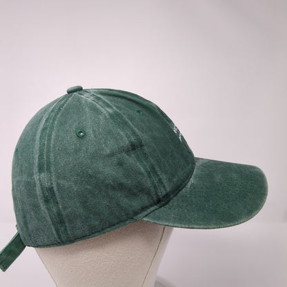 Perfectly Imperfect Slideback Hat Green One Size Adjustable 6 Panel Shanxiu