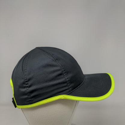 Nike Big Swoosh Strapback Hat Black OSFM Adjustable Featherlight Dri-Fit